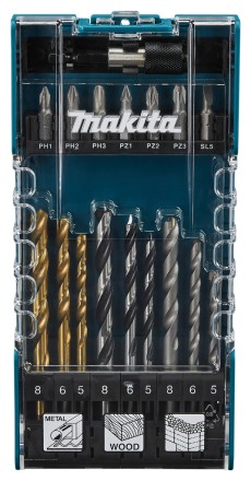 Набор сверл по металлу, дереву и бетону Makita D-74887 купить в Когалыме