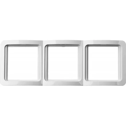 Панель СВЕТОЗАР "ГАММА" тройная вертикальная, цвет белый SV-54149-W купить в Когалыме