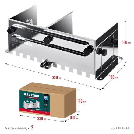 Раздвижная гребенка KRAFTOOL 0808-14 купить в Когалыме
