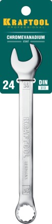 Ключи комбинированные KRAFTOOL, Cr-V, DIN 3113 27079-24 купить в Когалыме