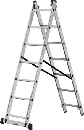 Лестница алюминиевая двухсекционная 2х7 ступеней Кратон 2 14 04 004 купить в Когалыме