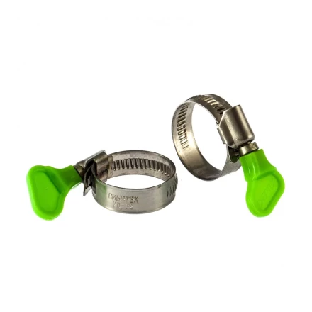 Хомуты металлические червячные 20-32 мм ширина 12 мм W4 с ключом 2 шт Сибртех 476513 купить в Когалыме