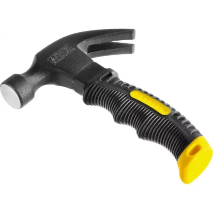 Молоток-гвоздодер "COMPACT" укороченный с фиберглассовой рукояткой, 225г, STAYER Professional 2026-225 купить в Когалыме