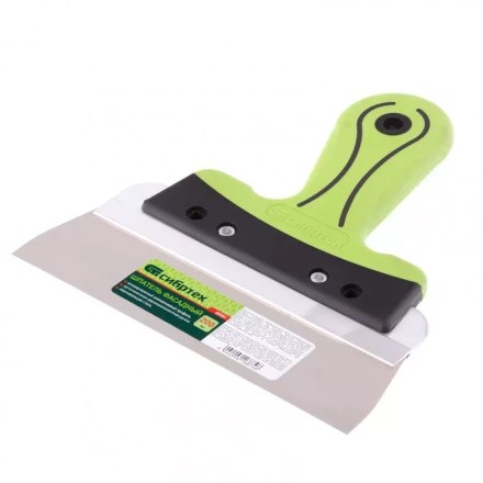 Шпатель фасадный нержавеющая сталь 200 мм двухкомпонентная ручка  Сибртех 85581 купить в Когалыме