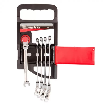 Набор ключей комбинированных Matrix трещоточных шарнирных 5 шт 14794 купить в Когалыме