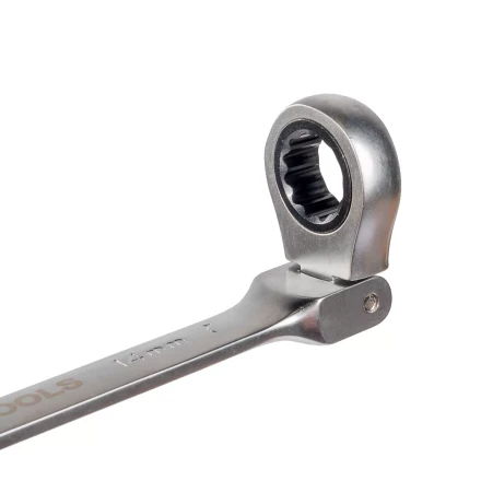 Набор гаечных комбинированных трещоточных ключей с шарниром КВТ НТКШ-8 (8–19 мм), 8 шт. (91951) купить в Когалыме