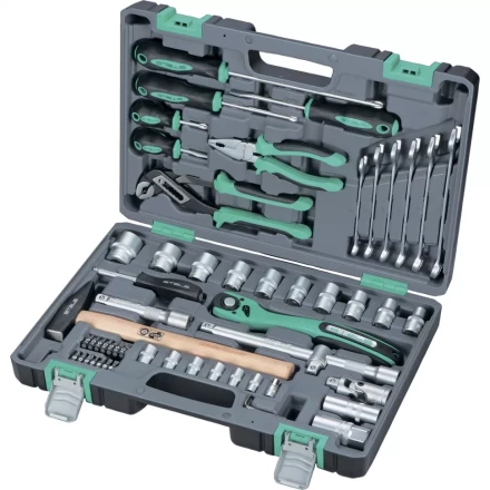 Набор инструмента 1/2  Cr-V S2 усиленный кейс 58 предм. STELS 14113 купить в Когалыме