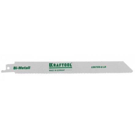 Полотно KRAFTOOL &quot;INDUSTRIE QUALITAT&quot;, S1122VF, для эл/ножовки, Bi-Metall, по металлу, дереву, шаг 1,8-2,5мм, 180мм 159705-U-18 купить в Когалыме