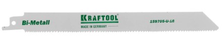 Полотно KRAFTOOL &quot;INDUSTRIE QUALITAT&quot;, S1122VF, для эл/ножовки, Bi-Metall, по металлу, дереву, шаг 1,8-2,5мм, 180мм 159705-U-18 купить в Когалыме