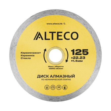 Диск алмазный по керамической плитке ALTECO 125x22.23x1.4 мм 66525 купить в Когалыме