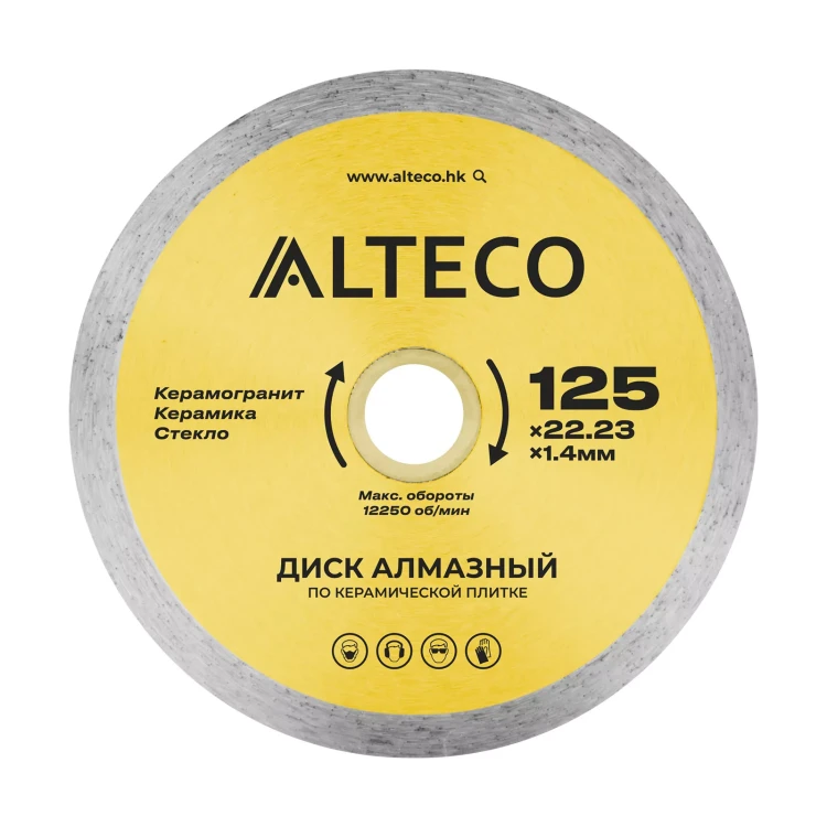Диск алмазный по керамической плитке ALTECO 125x22.23x1.4 мм 66525 купить в Когалыме