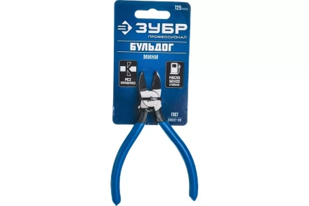 Бокорезы ЗУБР "БУЛЬДОГ" для пластика и меди, хромоникелевая сталь, обливные рукоятки, особочистый рез заподлицо, 125мм 22175-8-15 купить в Когалыме