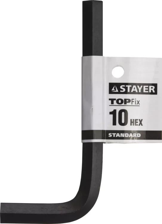 Ключ имбусовый STAYER "STANDARD", сталь, черный, 10мм 27405-10 купить в Когалыме