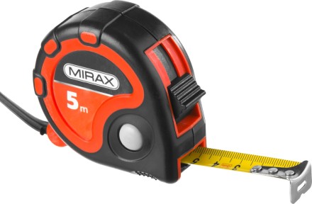 Рулетка MIRAX, 3 стопора, двухкомпонентный пластиковый корпус, 5мх19мм 34013-05-19 купить в Когалыме