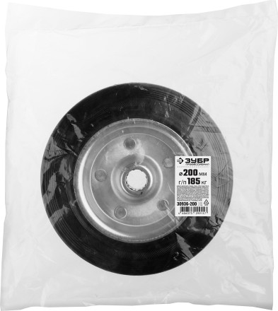 ЗУБР d 200 мм, г/п 185 кг, игольчатый подшипник, резина/металл, колесо, Профессионал (30936-200) купить в Когалыме