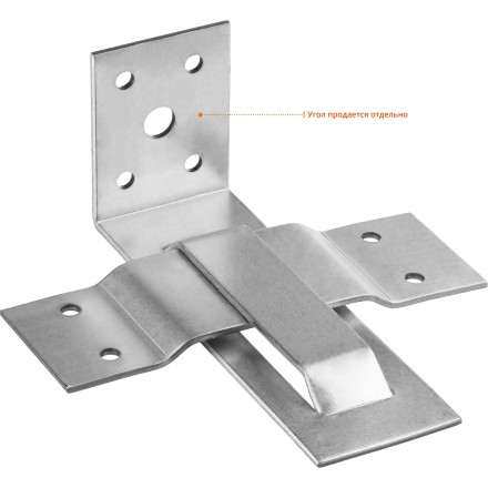 ЗУБР СОС-2.0, 40 x 120 (60) x 2 мм, пластина, скользящая опора для стропил (310166-060) купить в Когалыме