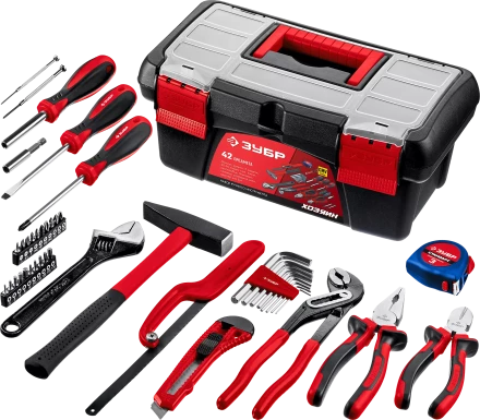 Универсальный набор инструмента для дома ЗУБР Хозяин-42 42 предмета купить в Когалыме