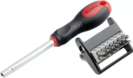 Отвёртка с набором бит,CrV,14шт MATRIX 11337 купить в Когалыме