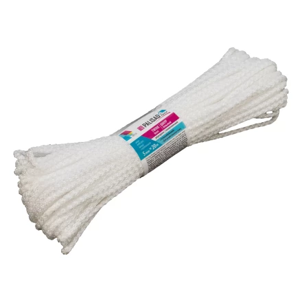 Шнур бельевой полипропиленовый с сердечником, 5 мм L 20 м, белый, Home Palisad 937115 купить в Когалыме