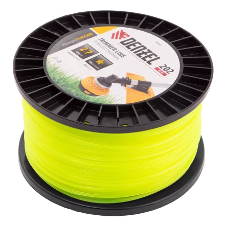 Леска для триммера звезда, 2,7мм х 202м, на DIN катушке FLEX CORD// Denzel 96287 купить в Когалыме