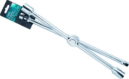 Ключ-крест баллонный складной 17,19,21mm и 1/2&quot; 406мм хромир. Gross 14250 купить в Когалыме