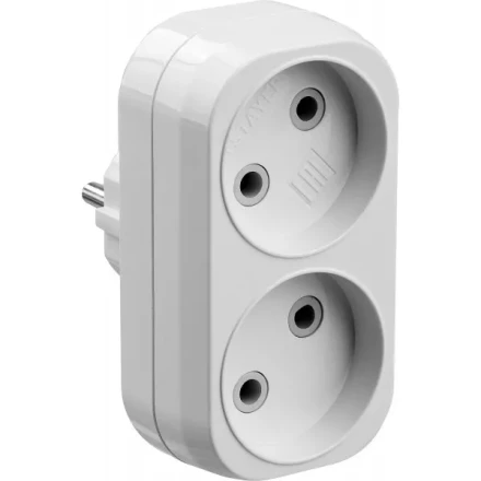 Разветвитель электрический MAXElectro, STAYER 55087-2, 2 гнезда, 10А/220В 55087-2 купить в Когалыме