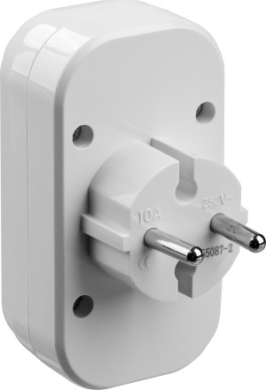 Разветвитель электрический MAXElectro, STAYER 55087-2, 2 гнезда, 10А/220В 55087-2 купить в Когалыме