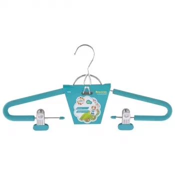 Вешалка для костюма с мягким противоскользящим покрытием 42 см бирюзовая ELFE 92925 купить в Когалыме