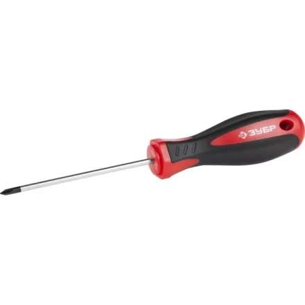 Отвертка ЗУБР "МАСТЕР", Cr-v, эргономичная двухкомпонентная рукоятка, PH0x75мм 25062-0-075_z02 купить в Когалыме