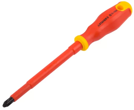 Отвертка STAYER "PROFI" "ELECTRO" диэлектрическая до 1000В, двухкомп рукоятка, PH № 3 х 150мм 25142-3-15_z01 купить в Когалыме
