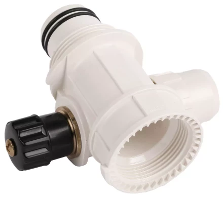 Коллектор ЗУБР "ШиреФит" сборный с вентилем"внутренняя резьба - штуцер с гайкой - штуцер с гайкой", 26мм-16мм-26мм 51517-26-16-26 купить в Когалыме