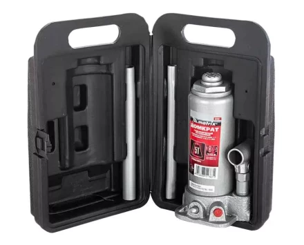 Домкрат гидравлический бутылочный 5 т h подъема 216–413 мм в пластиковом кейсе  MATRIX MASTER 50756 купить в Когалыме