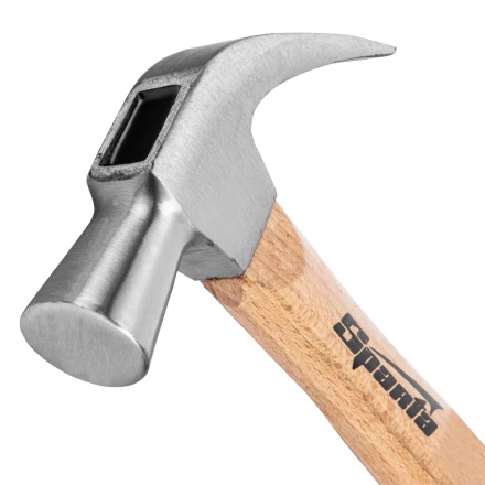 Молоток-гвоздодер, 650 г Sparta, боек 32 мм, деревянная рукоятка, 104235 купить в Когалыме