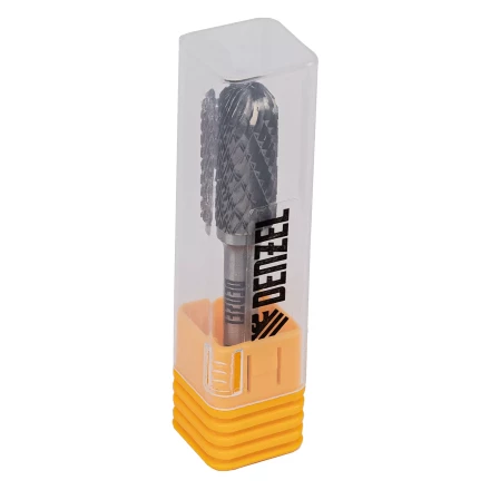 Борфреза по металлу твердосплавная Denzel, цилиндрическая закругленная, тип-С, 12 мм, 72019 купить в Когалыме