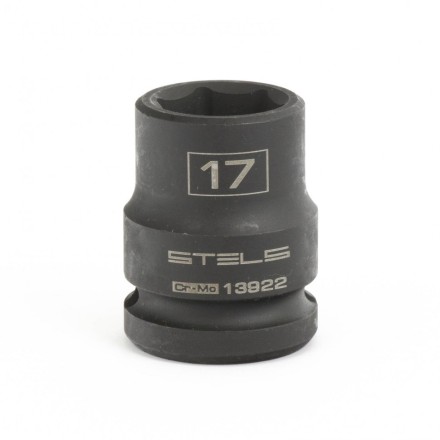 Головка ударная шестигранная 17 мм 1/2&quot; CrMo Stels 13922 купить в Когалыме