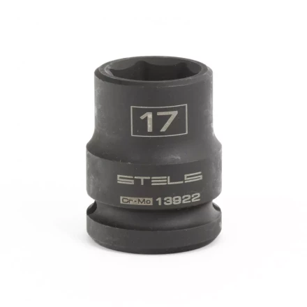 Головка ударная шестигранная 17 мм 1/2" CrMo Stels 13922 купить в Когалыме