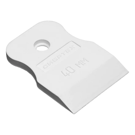 Шпатель, белая резина, 40 мм Россия Сибртех 85831 купить в Когалыме