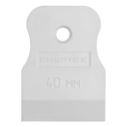 Шпатель, белая резина, 40 мм Россия Сибртех 85831 купить в Когалыме