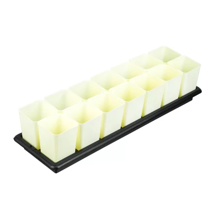 Набор для рассады Palisad, поддон 600х185х45 мм, с дренажной системой, 14 горшочков по 460 мл., 643452 купить в Когалыме