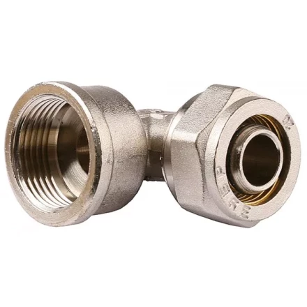 Уголок ЗУБР с внутренней резьбой, цанга-гайка, 3/4"х20х2,0 мм, никель 51410-20-3/4 купить в Когалыме