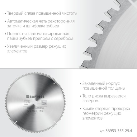 Диск пильный Multi Material, повышенный ресурс 36953-355-25.4 купить в Когалыме