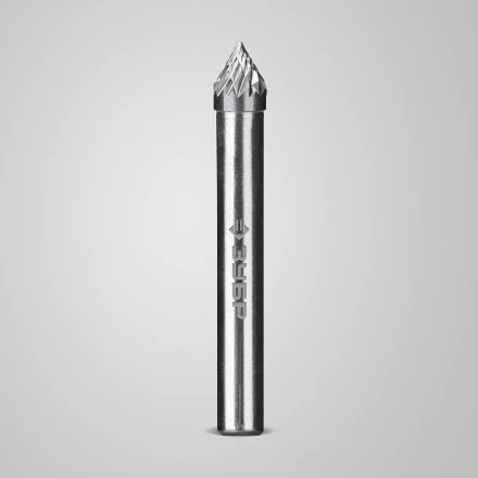 Зубр Твердосплавная борфреза J - зенкер с вершиной 60°, 6 х 5 мм (28808-6-5) купить в Когалыме