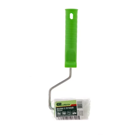 Валик "Велюр" с ручкой,  75 мм, ворс 5 мм, D 36 мм, D ручки 6 мм Россия Сибртех 80131 купить в Когалыме