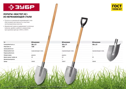 Лопаты штыковые с деревянным черенком Мастер-НС серия Без серии купить в Когалыме