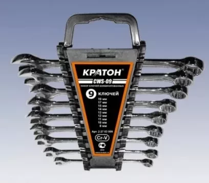 Набор ключей комбинированных Кратон CWS-09 9 пр. 2 27 03 009 купить в Когалыме