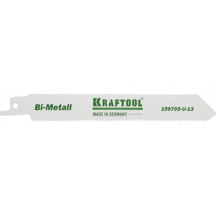 Полотно KRAFTOOL &quot;INDUSTRIE QUALITAT&quot;, S922VF, для эл/ножовки, Bi-Metall, по металлу, дереву, шаг 1,8-2,5мм, 130мм 159705-U-13 купить в Когалыме
