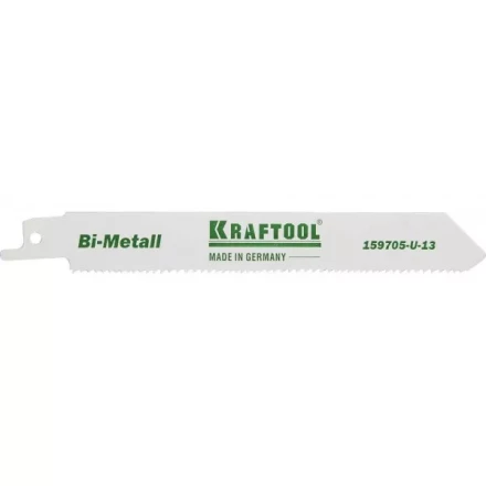Полотно KRAFTOOL "INDUSTRIE QUALITAT", S922VF, для эл/ножовки, Bi-Metall, по металлу, дереву, шаг 1,8-2,5мм, 130мм 159705-U-13 купить в Когалыме
