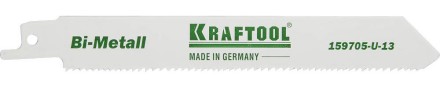 Полотно KRAFTOOL &quot;INDUSTRIE QUALITAT&quot;, S922VF, для эл/ножовки, Bi-Metall, по металлу, дереву, шаг 1,8-2,5мм, 130мм 159705-U-13 купить в Когалыме