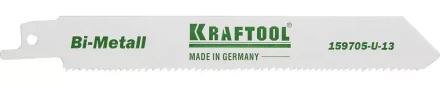 Полотно KRAFTOOL "INDUSTRIE QUALITAT", S922VF, для эл/ножовки, Bi-Metall, по металлу, дереву, шаг 1,8-2,5мм, 130мм 159705-U-13 купить в Когалыме