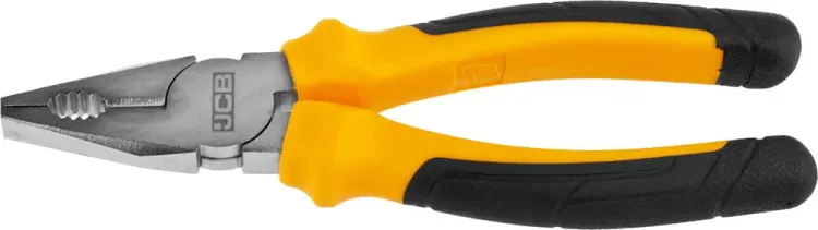 Плоскогубцы JCB, хромированное покрытие, двухкомпонентная рукоятка, CrV cталь, 180мм JPL005 купить в Когалыме